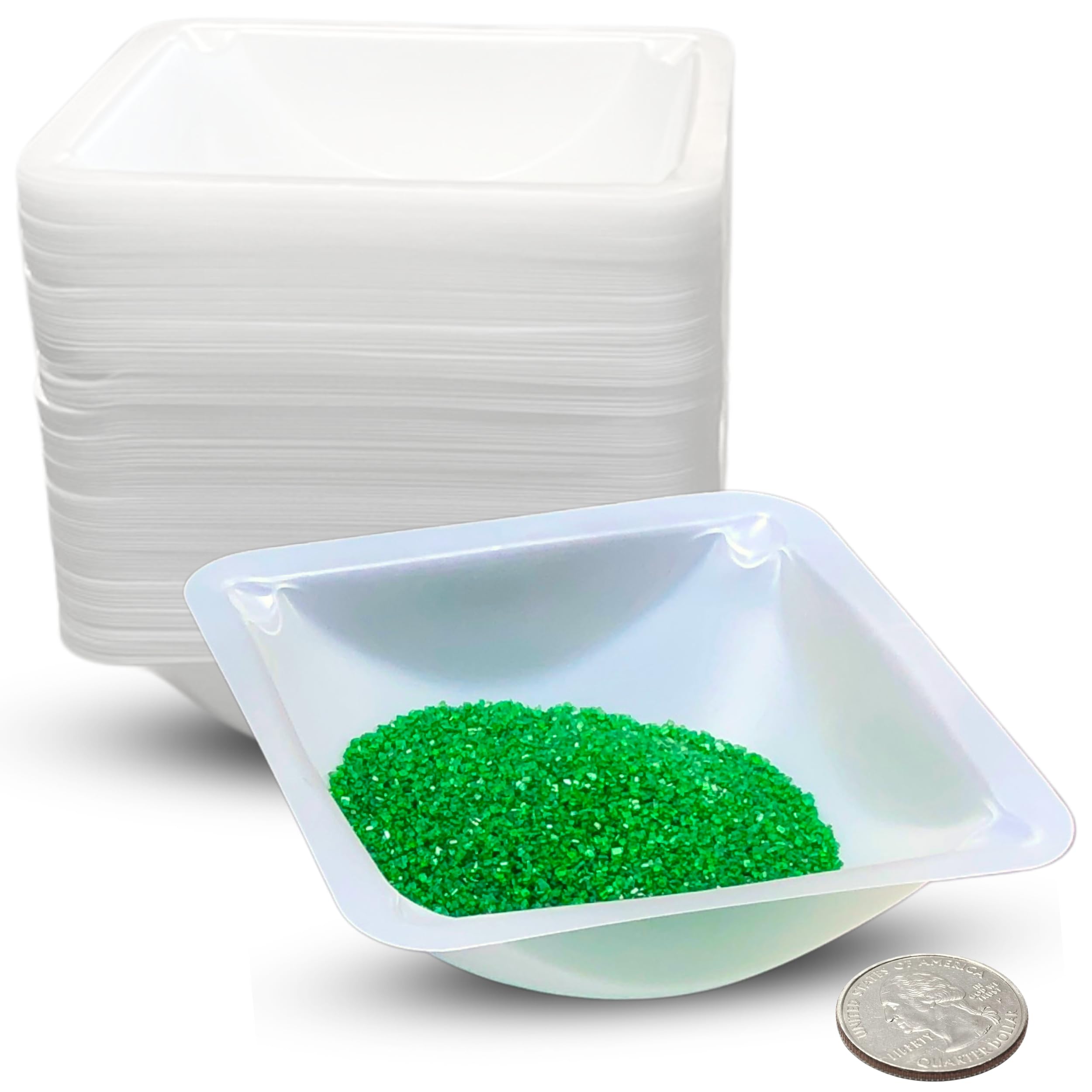 Disposable Weighing Boats White , Medium size 100ml 500/Case (611-9179) VWR