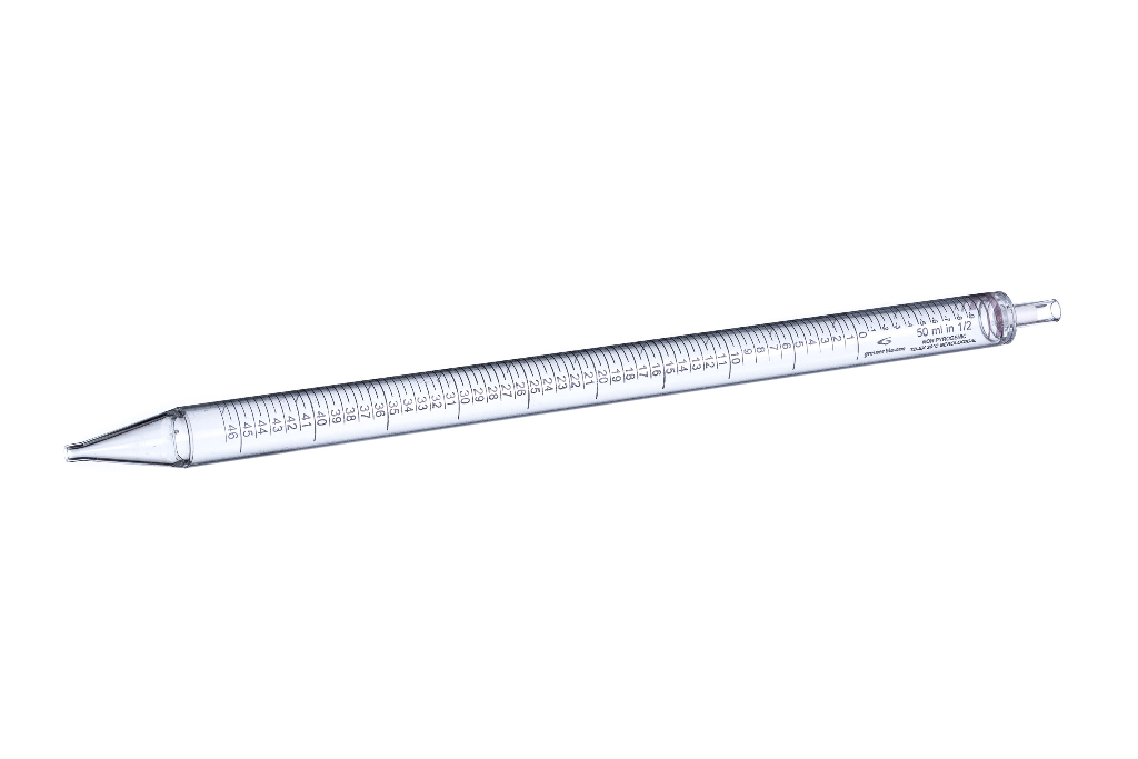 Serological pipettes 50ml transparent, graduated, sterile, Individually wrapped 100/Case (612-3639)